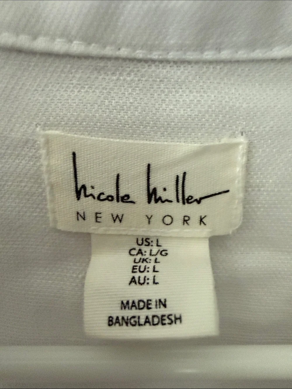 Women's White Button-Front Linen Jacket